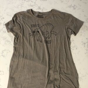 CHOXE 'Born To Be Mild' Sloth Graphic Tee - Size Large